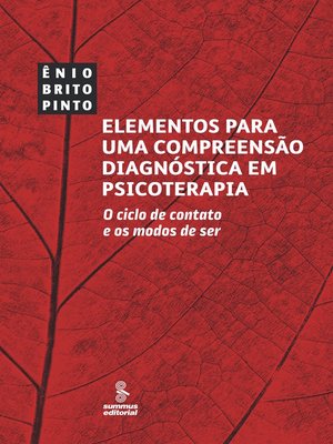cover image of Elementos para uma compreensão diagnóstica em psicoterapia